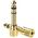 Adapter AV Ugreen Jack 3.5mm - Jack 6.3mm złoty (20503)