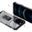 Hurtel Crystal Ring Case pancerne hybrydowe etui pokrowiec + magnetyczny uchwyt iPhone 12 Pro czerwony