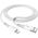 Kabel USB Partner Tele.com USB-A - Lightning Biały