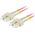 Lanberg PATCHCORD ŚWIATŁOWODOWY MM SC/UPC-SC/UPC DUPLEX 3.0MM OM4 50/125 LSZH 1M FIOLETOWY LANBERG