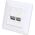 Intellinet Network Solutions Intellinet Gniazdo sieciowe podtynkowe 2x RJ45 Cat6 10G, STP, białe