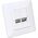 Intellinet Network Solutions Intellinet Gniazdo sieciowe podtynkowe 2x RJ45 Cat6 10G, STP, białe
