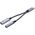 Adapter USB Unitek USB-C - Jack 3.5mm + USB-C Srebrny  (M205A)