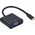 Adapter USB Gembird A-CM-VGAF-01 USB-C - VGA Czarny  (A-CM-VGAF-01)