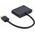 Adapter AV Gembird HDMI - HDMI + D-Sub (VGA) + Jack 3.5mm czarny (A-HDMIM-HDMIFVGAF-01)