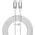 Kabel USB Baseus USB-C - USB-C 2 m Biały (CADH000802)