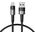 Kabel USB Tech-Protect USB-A - Lightning 0.25 m Czarny (THP2007)