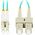 Lanberg Patchcord światłowodowy Lanberg MM LC/UPC-SC/UPC DUPLEX 3.0MM OM3 50/125 LSZH 1m aqua