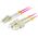 Lanberg Patchcord światłowodowy Lanberg MM LC/UPC-SC/UPC DUPLEX 3.0MM OM4 50/125 LSZH 1m fioletowy