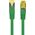 Lanberg Patchcord Lanberg S/FTP kat.6A 5m LSZH CU fluke passed zielony