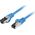 Lanberg Patchcord Lanberg S/FTP kat.8.1 0,25m LSZH CU fluke passed niebieski