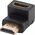 Adapter AV Lanberg Adapter Lanberg HDMI(M) -> HDMI(F) 4K kątowy dół czarny