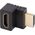 Adapter AV Lanberg Adapter Lanberg HDMI(M) -> HDMI(F) 4K kątowy góra czarny