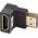Adapter AV Lanberg Adapter Lanberg HDMI(F)->HDMI(F) 8K kątowy dół aluminimum srebrny