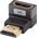 Adapter AV Lanberg Adapter Lanberg HDMI(F)->HDMI(F) 8K kątowy dół aluminimum srebrny