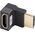 Adapter AV Lanberg Adapter Lanberg HDMI(F)->HDMI(F) 8K kątowy góra aluminimum srebrny
