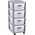 Curver CURVER REGAŁ INFINITY KD 4X10L AŻUROWY   /SZARY/BIAŁY