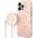 Ładowarka Guess Zestaw Guess etui + ładowarka bezprzewodowa GUBPP13LH4EACSP Apple iPhone 13 Pro różowy/pink hard case 4G Print MagSafe