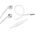 Słuchawki douszne 4smarts Melody Lite 3.5mm biały/white