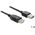 Kabel USB Delock USB-A - USB-A 1 m Czarny (83370)