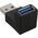 Adapter USB InLine USB - USB Czarny  (35300R)