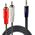Kabel Lindy Jack 3.5mm - RCA (Cinch) x2 5m czarny (35683)