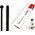 Cn Spoke Szprychy CNSPOKE STD14 2.0-2.0-2.0 stal nierdzewna 222mm czarne + nyple 144szt. - CN-STD222C