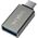 Adapter USB LogiLink USB-C - USB Srebrny  (AU0042)