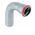 Geberit Kolano 90° C-STAHL jednokielichowe 54mm (23308)
