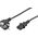 Kabel zasilający Goobay Przewód zasilający Schuko type F CEE 7/7 IEC C13 5m czarny (51320)