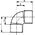 Conex Kolano miedziane 90° dwukielichowe serii 5000 28mm (5090028000000)