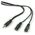 Kabel Gembird Jack 3.5mm - Jack 3.5mm x2 5m czarny (CCA-415)