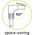 Goobay GOOBAY Patchcord S/FTP Kat. 6 Prosty / Kątowy 90 Biały 2m