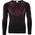 Hi-Tec Bielizna termoaktywna męska bluza Hino Top czarno-czerwony rozmiar M/L