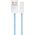 Kabel USB Baseus USB-A - Lightning 1 m Turkusowy (BSU3007BLU)