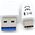 Kabel USB Equip USB-A - USB-C 1 m Biały (128364)
