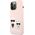 Karl Lagerfeld Karl Lagerfeld KLHMP13LSSKCI iPhone 13 Pro / 13 6,1" hardcase jasnoróżowy/light pink Silicone Ikonik Karl & Choupette Magsafe