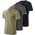 Magnum KOSZULKA MAGNUM BASIC T-SHIRT 3-PACK OLIVINE/FORGED IRON/BLACK XL