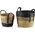 Affek Design BALI KOMPLET 2 KOSZY trawa morska 33x33xH:26/24x24xH:21cm