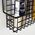 Vilde Półka ścienna na przyprawy metalowa czarna loft 39,5x6,5x14cm