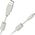 Kabel USB Cabletech USB-A - miniUSB 1.5 m Biały (KPO2856-1.5L)