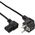 Kabel zasilający InLine 35pcs. Bulk-Pack InLine® Power cable, CEE7/7 angled to IEC-C13 right angled, black, H05VV-F, 3x0.75mm², 1,8m