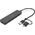 HUB USB Digitus DIGITUS USB 3.0 Hub 4-Port Slimline with USB-C Adapter 5Gbps 0.2m cable