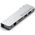 HUB USB Satechi Satechi Pro Hub max - aluminiowy Hub z podwójnym USB-C do MacBook (2x USB-C, USB-A, 4K HDMI, czytnik kart micro/SD, Ethernet, jack port) (silver)