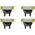 Philips Philips | Replaceable Blade (4 pcs) | OneBlade QP440/50 | Black/Green