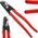 Knipex KNIPEX StepCut XL cable cutters 95 11 225, cutting pliers (red, length 225mm)