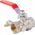 Perfexim PHA-008 G1/2 WW PN30 C DN15 Kurek kulowy z zaworem spustowym CuZn-C