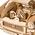 Little-Story Little Story Drewniane Puzzle Model 3D - FSO Syrena 105