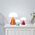 Lampa stołowa Lexon Lexon Mina Mini Lampa LED czerwony/ dark red LH60DR