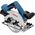 bosch powertools Bosch cordless circular saw GKS 18V-57-2 Professional solo (blue/Kolor: CZARNY, without battery and charger)
